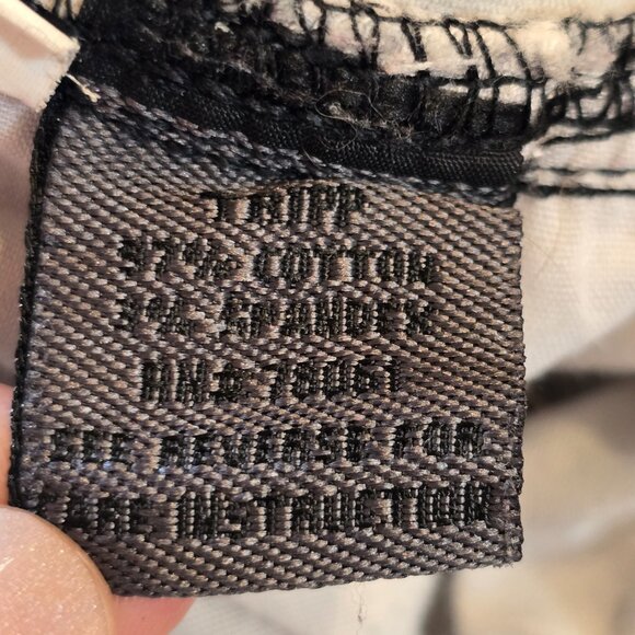 Tripp NYC Daang Goodman Skinny Jeans Geometric Distressed Juniors 1 Black White - Picture 11 of 12